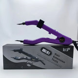 24mm Mini Hair Extension Iron – Adjustable Temp. Black Keratin Bonding Tool with Sharp Heating Tip for Fusion Use Best Tool