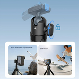 Camera Tripod Selfie Stick For DJI OSMO 360/Action5/4 17-44CM Freely Extendable 360 ° Rotation For Video Record Live