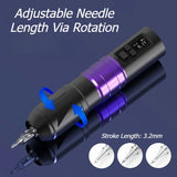 Wireless Tattoo Machine Long-lasting Tattoos Equipment Professional Tattoos Device Portable Small Permanent Makeup Machines