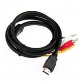 HDMI-compatible To 3RCA Cable 1.5M Audio Video Wire Cable Connector Adapter for Set-Top Box To TV