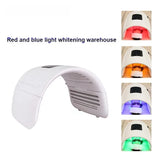 Foldable 7 Color LED Light Therapy Machine for Body Neck and Head Therapeutic Skin Beauty Treatment Including Acne Removal