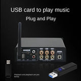 Digital small power amplifier desktop audiophile audio Bluetooth 5.0 high power car power amplifier machine home