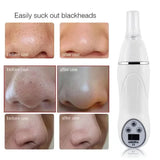 2 in 1 Electric Diamond Peeling Machine Facial Pore Cleanser Pen Vacuum Blackhead Removal Rechargeable Comedone Extractor