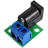 New DC Power Adapter Board 5.5*2.1MM Connector Compatible 5.5*2.5MM 2P Wiring Socket Diy Board 5.5*2.1 To 5.08 DC Power Adapter
