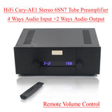 2025 STR11A-Max Reference Cary AE-1 Circuit Clone 6SN7 Vacuum Tube Preamplifier With 4-Way Inputs and 2-Way Outputs