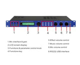 Best Price Professional Dsp-3200 Audio Processor Audio Interface Audio Effect For Stage Party