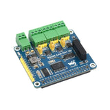 Raspberry Pi 5/4B Isolated Dual RS485 + CAN Expansion Module - SPI Communication with Anti-Interference Protection