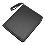 Trading Card Binder, 9 Pockets Baseball Card Binder Sleeves With Zipper, Card Case For Game/Football/Baseball Card