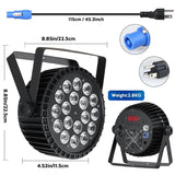 18 pcs 18W six-in-one bee eye dye lamp stage par lamp KTV live room atmosphere light show stage light
