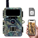 Redleaf 4G 32MP Cellular Cloud Trail Hunting Camera, Photo Traps with 850nm IR LEDs, App Viewing for Garden Security