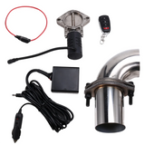 Exhaust Valve Muffler Cutout Kit Electric Exhaust Cutout Pipe Valve Set Wireless Remote Control Valve System 51mm