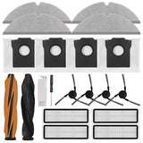 2 Set Accessories Kit For Dreame D20 Pro Plus Robot Vacuum Cleaner Parts Main Side Brush Hepa Filter Mop Cloth Dust Bags
