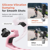 Silicone Action Camera Mount 360° Adjustable Elastic Flexible Bracket Quick Release Rotatable for Insta360/DJI Osmo/GoPro
