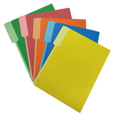 Manila Color Five-Color Single-Page Folder Paper Storage Folder Single-Piece Folder