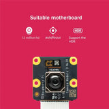 (BAAY) For Raspberry Pi Camera Module 3 Camera 75° Field Of View Camera 12 MP HD Camera HDR Auto Focus Camera Module