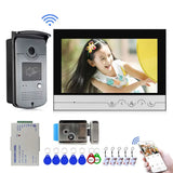 9 Inch Tuya Wifi Smart 1080P Video Door Phone Intercom System With 1Monitor and Doorbell Camera and 1 Lock Set Phone APP Unlock