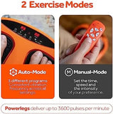 Orange Electric Foot Massager with Remote Control Adjustable Speed Vibration for Legs & Calf Sports & Entertainment Product