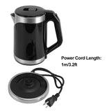 2L Double-Wall Stainless Steel Electric Kettle 1000W Hot Water Boiler with Automatic Power off Feature for Fast Boiling