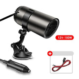 Car Heater Air Cooler Fan 12V 24V 150W Fast Heating Rotatable Defogger Defroster Vehicle Windscreen Demister Fan for Automobile