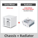 Ursa Minor NAS Chassis 4 Bay Mini-ITX Case, 9.9L Compact Design Supports SFX/SFX-L PSU & 70mm CPU Cooler for Home Server Storage
