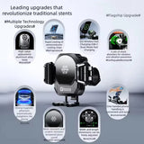 Motorcycle Phone Holder with Cooling Fan 15W Qi Wireless Charging 36W USB-C Fast Charge Anti-Vibration Aluminum Bike Mount