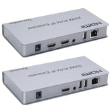 200M HDMI KVM Extender Over IP RJ45 Ethernet Cat5e Cat6 Cable Video Transmitter and Receiver Support Laptop USB Mouse Keyboard