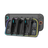 Wall Mount Charger Dock For Switch 2 For Joycon Controller Charging Station With 4Game Card Slots Up To 4 Controllers