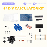 DIY Calculator Kit LED Display Calculator Electronic Making With Batteries For Learn Soldering Assembly Practice