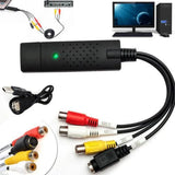 USB Audio Video Capture Card Adapter with USB Cable USB 2.0 to RCA Video Capture Converter For TV DVD VHS Capture Device