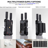 400M Dual HDMI Wireless Extender Audio Video Transmitter and Receiver Support Battery Camera Live Streaming Laptop To TV Monitor