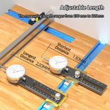 Table Saw Dial Gauge Adjustable Dial Indicator 130-220mm Saw Calibration Tool Calibrating Machinery Hand Woodworking Tools
