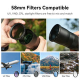 APEXEL T60 Cell Phone Monocular Telescope 20-60X Telephoto HD Telescope Phone Lens Monoculars Zoom Kit with Triangle Bracket