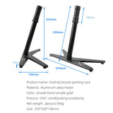 For Brompton Pline Cline Debugging Dahon p8 Aluminum Alloy Cnc Base AXI Folding Bike Parking Rack Bicycle Repair Rack