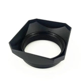 37 to 58 mm Square Lens Hood Retro Universal Lens Accessories for Sony Fujifilm Olympus Mirrorless Camera Lenses DV Camcorders