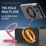 For MagSafe Double-sided Strong Magnetic Holder For Photography Equipment Mobile Phone Accessories Portable Folding Magnet Stand