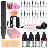Wireless Tattoo Gun Kit Men Tattoos Machine Kits Long-lasting Tattoos Machines Full Set Professional Micropigmentation Materials