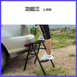 2026 HOT Outdoor Tire Table Ladder Foldable Retractable Multi-functional Tire Ladder Herringbone Ladder Integrated Multi-purpose