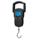 50Kg/110Lb Digital Luggage Scale with 1.5M Measuring Tape, Kg/Lb/Jin/Oz 4 Units Switched, Hook, ABS Material, 210x89x28mm Size,