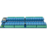 DC5V/DC12V/DC24V ESP32 32 Channel Relay Module ESP32-WROOM Development Board Secondary Development Relay Module Smart Home Relay