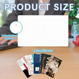 E-Easy To Use-Sublimation Business Card Blanks Metal Bulk Aluminum Double Sides Name Cards Sublimation Blanks