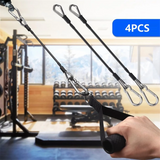 4 Pcs Gym Cable Extension,10 Inch Cable Attachments for Gym with Carabiner Fitness Home Gym Machine Accessories