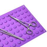Purple Silicone Mat Flexible Non-Slip Reusable Medical Plastic with Magnetic Feature Can Be Sterilized At High Temperatures