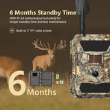 New Willfine T4.0CG 32MP 4G Infrared Trail Camera Photo Traps with 940nm No Glow LEDs GPS SMTP function App Settings for Hunting