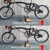 Alloy Base Display Platform Parking Rack for Brompton Bike Repair Rack Wood Veneer Aluminum