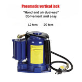 12T 20T Vertical Hydraulic and Pneumatic Jacks Pneumatic Hydraulic Jacks for Truck Repair