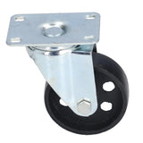 Swivel Caster 3.5in Cast Iron Wheel Dual Bearing Heavy Duty Accessory for Cart Trolley Airports Hotels Warehouses