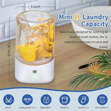 2 Modes Deep Cleaning Mini Portable Washing Machine 1L USB Rechargeable Small Washer For Underwear