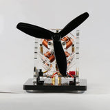 4-Coil High-Speed Silent Fan Model – Dual Driver Board Brushless Motor DIY Science Toy