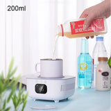 2 in 1 Cup Heater Cup Cooler Beer Bottle Can Drinks Cooling Mug Beverage Cooler Coaster Samrt Thermostatic Cup 220V