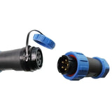 Excavator refits the rotation electric control grab wooden pliers 5 cores big and small arm waterproof joint wire harness plug